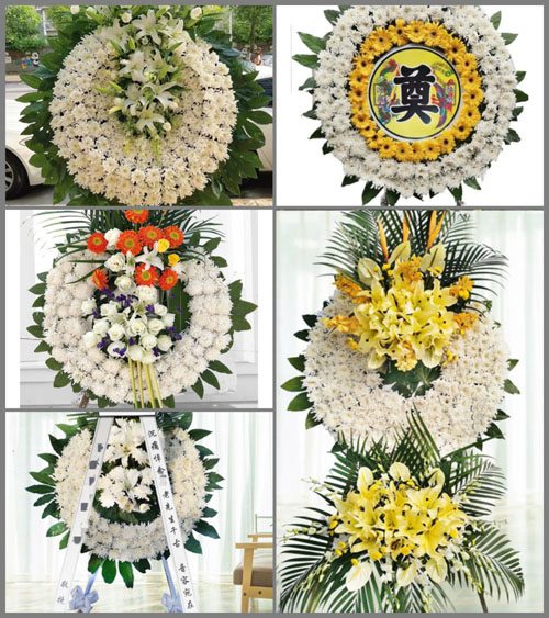 安徽黄山市休宁县万安镇古楼村花圈速递
